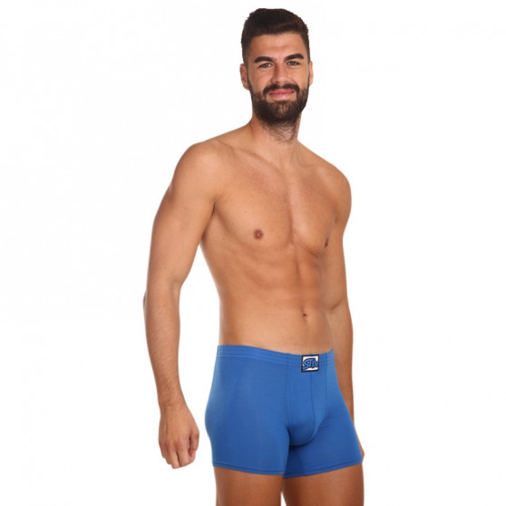 Boxers para hombre Styx largo clásico elástico azul (F967)