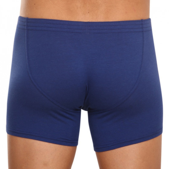 Boxers para hombre Styx largo clásico elástico azul (F968)