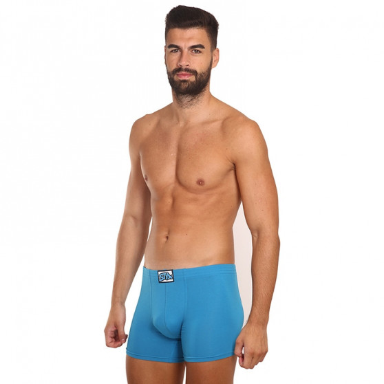 Boxers para hombre Styx largo clásico elástico azul (F969)