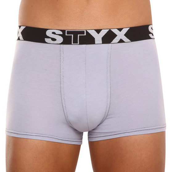 Boxers para hombre Styx goma deportiva gris claro (G1062)