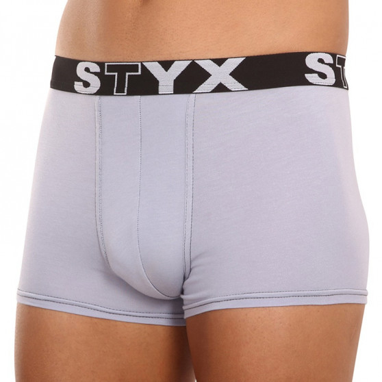 Boxers para hombre Styx goma deportiva gris claro (G1062)