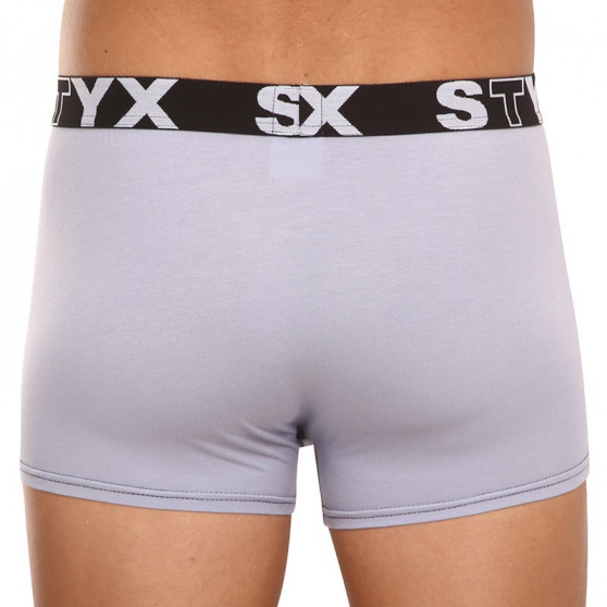 Boxers para hombre Styx goma deportiva gris claro (G1062)