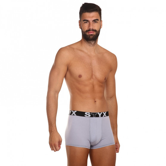 Boxers para hombre Styx goma deportiva gris claro (G1062)