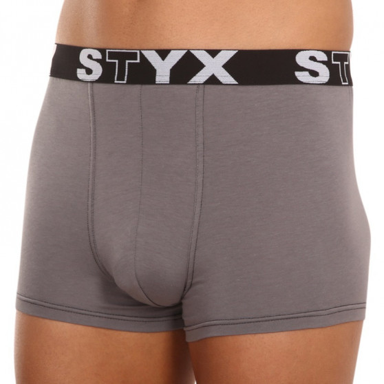 Boxers para hombre Styx sport elástico gris oscuro (G1063)