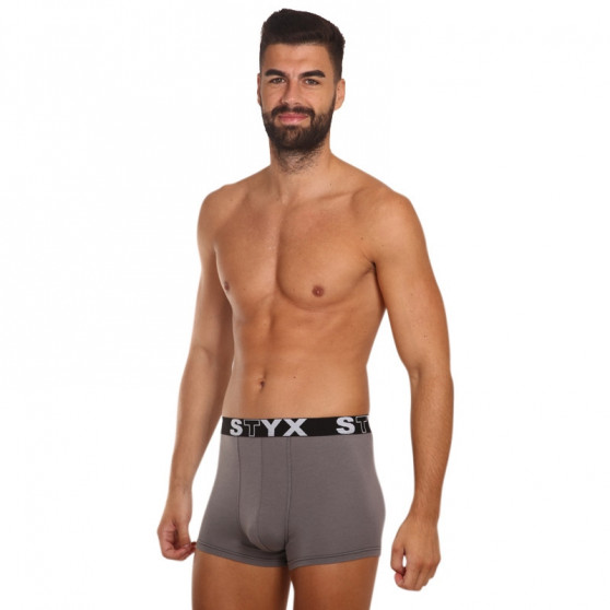 Boxers para hombre Styx sport elástico gris oscuro (G1063)