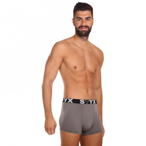 Boxers para hombre Styx sport elástico gris oscuro (G1063)