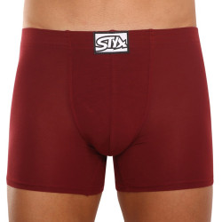 Boxers para hombre Styx largo clásico goma burdeos (F1060)