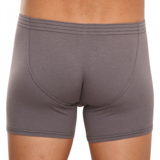 Boxers para hombre Styx largo clásico elástico gris oscuro (F1063)