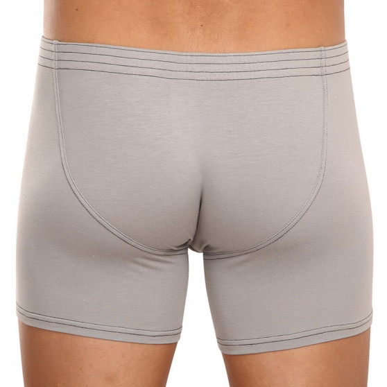 Boxers para hombre Styx largo clásico goma gris claro (F1062)