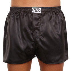 Calzones de hombre Styx classic satin elastico negro (C960)