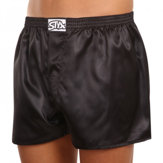 Calzones de hombre Styx classic satin elastico negro (C960)