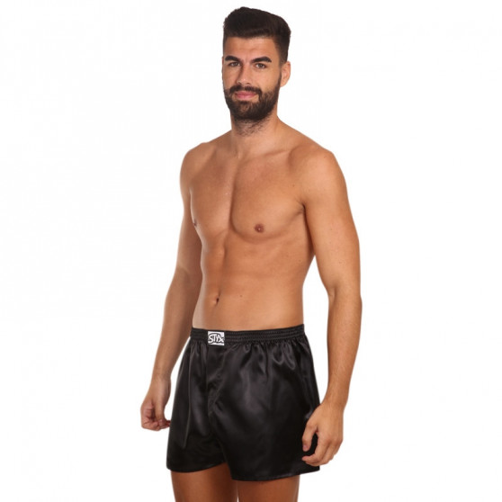 Calzones de hombre Styx classic satin elastico negro (C960)