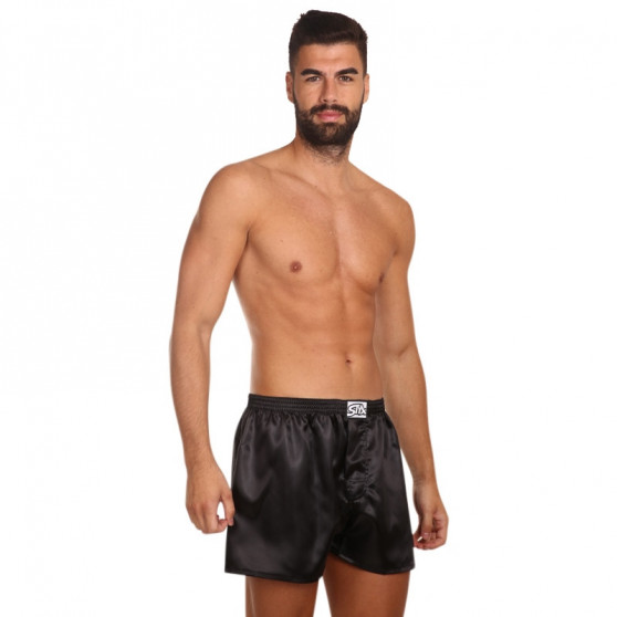 Calzones de hombre Styx classic satin elastico negro (C960)