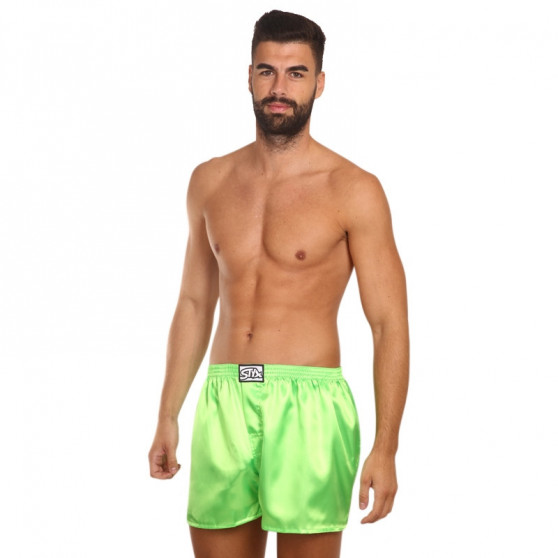 Calzones de hombre Styx goma clásica satin green (C1069)