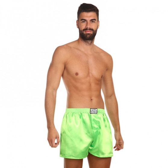 Calzones de hombre Styx goma clásica satin green (C1069)