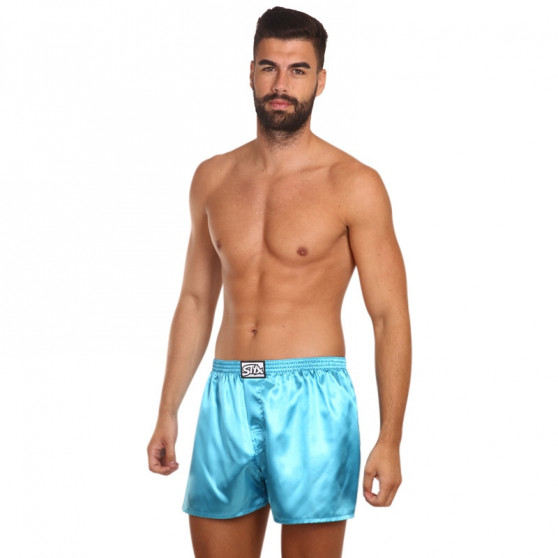 Calzones de hombre Styx goma clásica satin blue (C967)