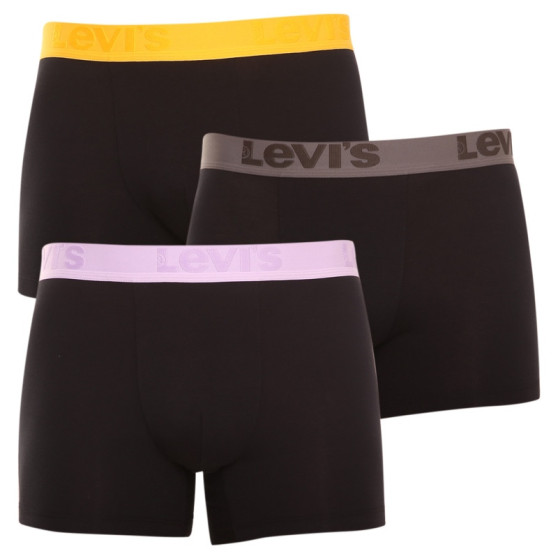 3PACK Boxers para hombre Levis negro (905045001 016)