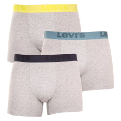 3PACK Boxers para hombre Levis gris (905045001 015)