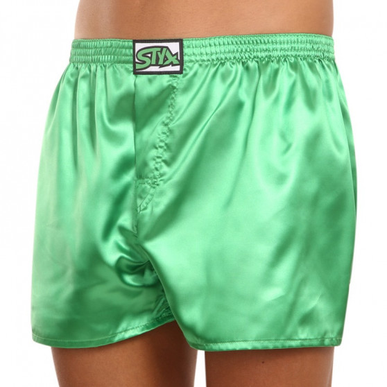 Calzones de hombre Styx classic satin elastico verde oscuro (C689)