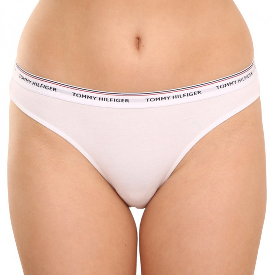 3PACK bragas de mujer Tommy Hilfiger blanco (UW0UW00043 100)