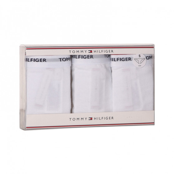 3PACK bragas de mujer Tommy Hilfiger blanco (UW0UW00043 100)