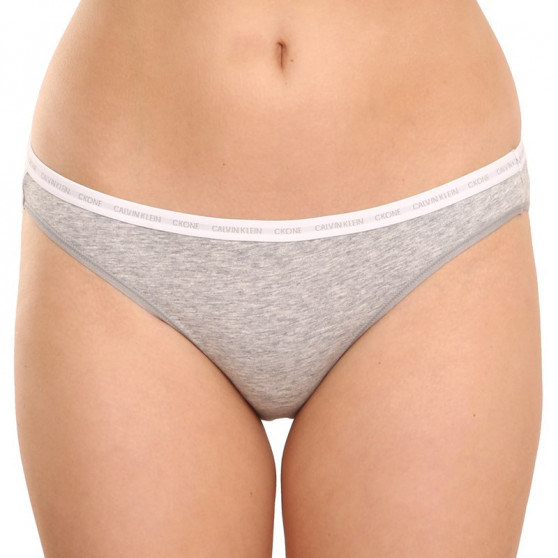 2PACK bragas de mujer CK ONE gris (QD3789E-8HT)