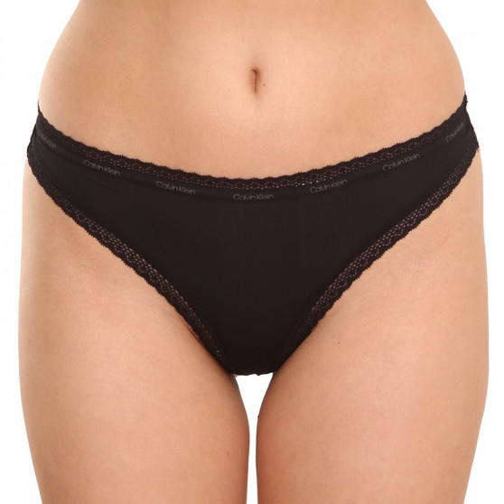 3PACK tanga de mujer Calvin Klein multicolor (QD3802E-FIY)