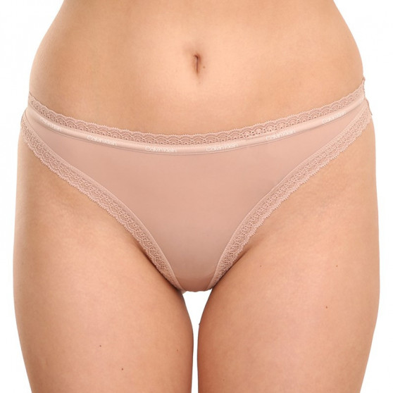 3PACK tanga de mujer Calvin Klein multicolor (QD3802E-FIY)