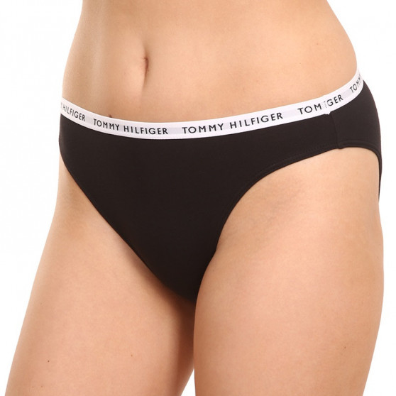 3PACK bragas de mujer Tommy Hilfiger negro (UW0UW02828 0R7)