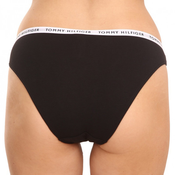 3PACK bragas de mujer Tommy Hilfiger negro (UW0UW02828 0R7)