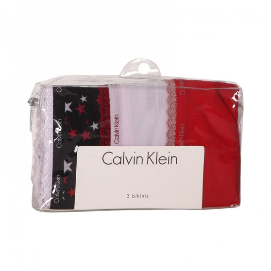 3PACK bragas de mujer Calvin Klein multicolor (QD3804E-W4Z)