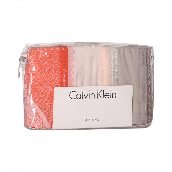 3PACK bragas de mujer Calvin Klein multicolor (QD3804E-13Z)