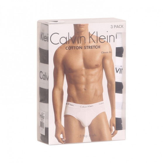 3PACK calzoncillos para hombre Calvin Klein negro (U2661G-001)