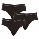 3PACK calzoncillos para hombre Calvin Klein negro (U2661G-XWB)