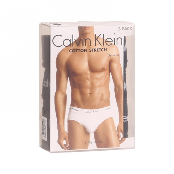 3PACK calzoncillos para hombre Calvin Klein negro (U2661G-XWB)