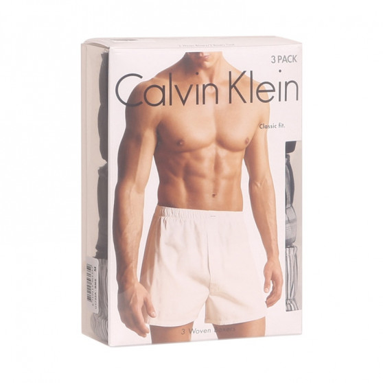 3PACK Calzones de hombre Calvin Klein classic fit multicolor (U1732A-BMS)