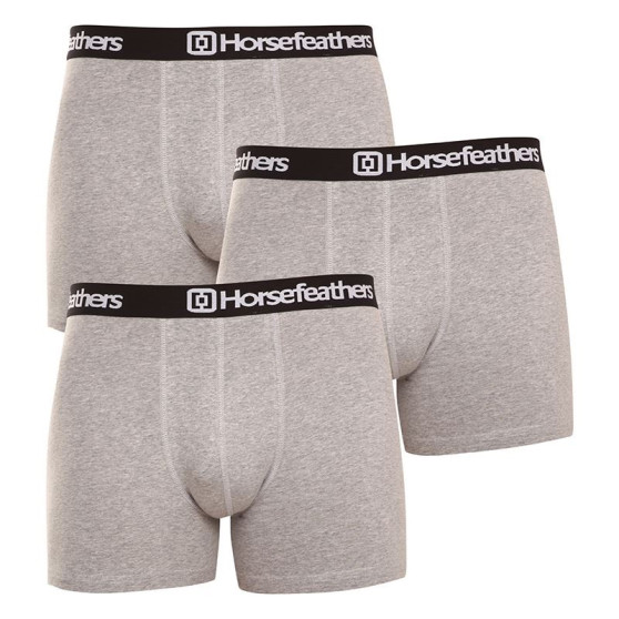 3PACK Boxers para hombre Horsefeathers Dynasty gris brezo (AM067C)