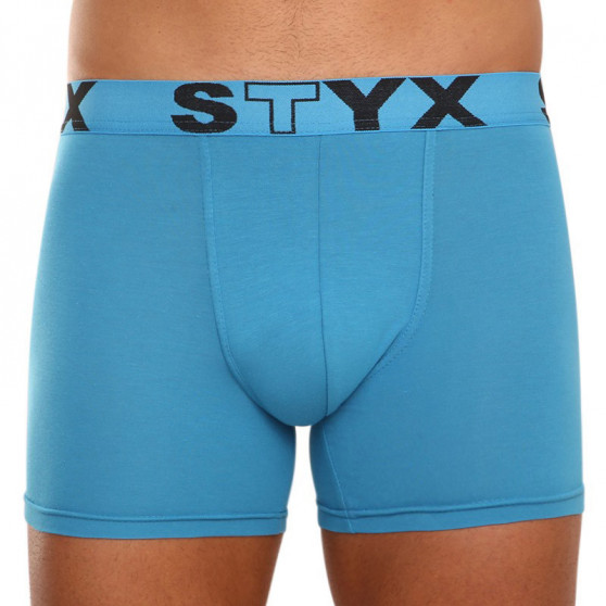 3PACK Boxers hombre Styx largo sport elástico azul (U9676869)