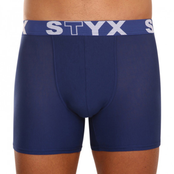 3PACK Boxers hombre Styx largo sport elástico azul (U9676869)