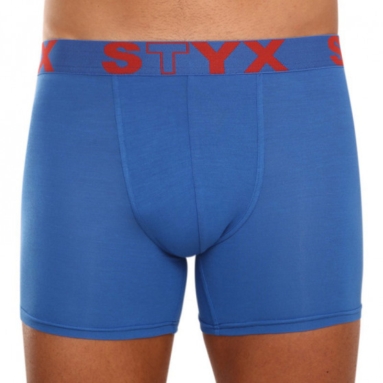 3PACK Boxers hombre Styx largo sport elástico azul (U9676869)