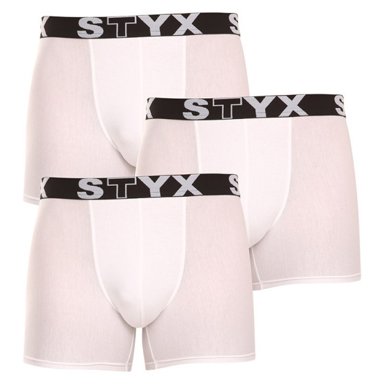 3PACK Boxers para hombre Styx largos deportivos elásticos (U10616161)