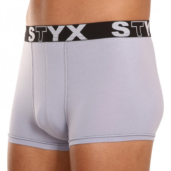 3PACK Boxers para hombre Styx sport elastic grey (G10676767)