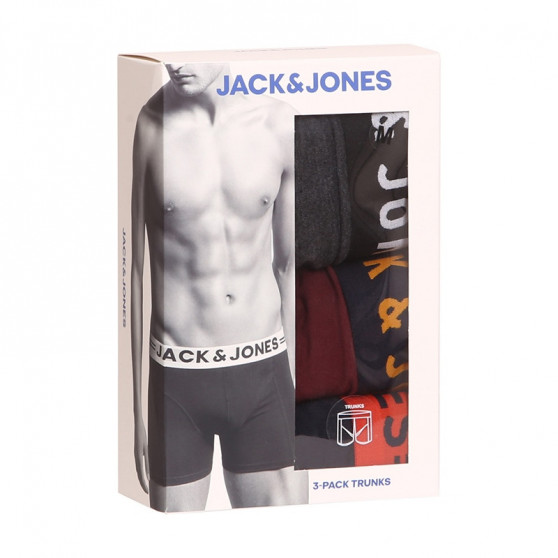 3PACK Boxers para hombre Jack and Jones multicolor (12113943)