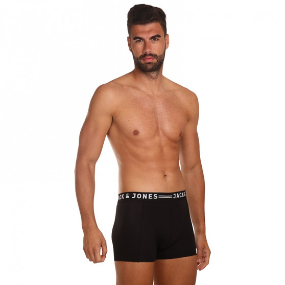 3PACK Boxers para hombre Jack and Jones negro (12081832 - black/black)