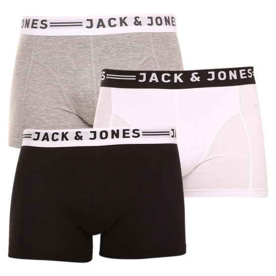 3PACK Boxers para hombre Jack and Jones multicolor (12081832 - light grey)