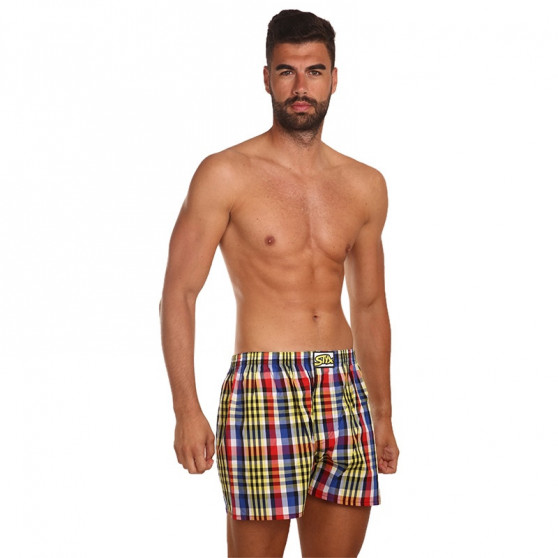 3PACK Calzones de hombre Styx classic elastic multicolor (A8333840)