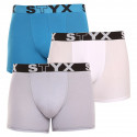 3PACK Boxers para hombre Styx largos deportivos elásticos multicolor (U9696167)