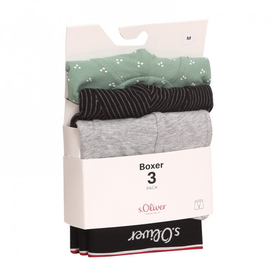 3PACK Boxers para hombre S.Oliver multicolor (JH-35B-84225411)