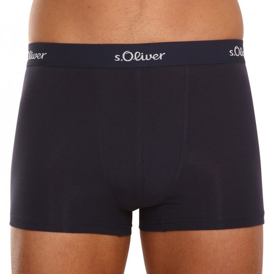 3PACK Boxers de hombre S.Oliver azul oscuro (JH-34B-31184142)