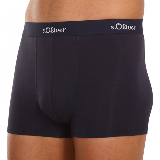 3PACK Boxers de hombre S.Oliver azul oscuro (JH-34B-31184142)